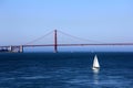 San Francisco, USA, Golden Gate Bridge with sailing boats Royalty Free Stock Photo