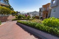 San Francisco USA - July 16, 2017 - Lombard street on Russian hi