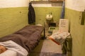 San Francisco, USA, June 16, 2023: Cell of the inmate Frank Morris who escaped from the maximum security federal prison. Royalty Free Stock Photo