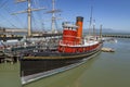 old trawler Hercules at the SFO pier is open for tourists