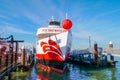 San Francisco,USA-June 26,2018,Red and white fleet Boat ferry for travel at San Francisco bay, California, USA Royalty Free Stock Photo