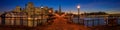 Downtown San Francisco and the Transamerica Pyramid at Chrismas