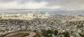 San Francisco, USA - November 18, 2020, view of the city, of San Francisco from Twin Peaks on a cloudy day with clouds. Concept, Royalty Free Stock Photo