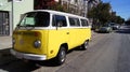 SAN FRANCISCO, USA - OCTOBER 5th, 2014: A 1968 Vintage Volkswagen Bus in the streets of SFO California