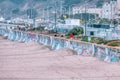 San Francisco, USA - October 23, 2021, view of the ocean beach promenade in San Francisco near Golden Gate Park, California Royalty Free Stock Photo