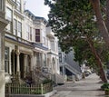 San Francisco Victorian homes and apartments Royalty Free Stock Photo