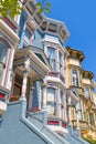 San Francisco Victorian houses in Pacific Heights California