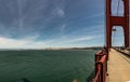 San Francisco view from Golden Gate Bridge Royalty Free Stock Photo