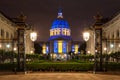 San Franicisco City Hall in Blue and Gold Royalty Free Stock Photo