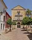 San Fransisco church and square with orange trees in Cordoba