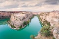 San Frutos Churh in the Duraton Canyon Natural Park Royalty Free Stock Photo