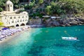 San Fruttuoso abbey in Camogli, Liguria, Italy