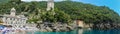 Panoramic view of the bay of San Fruttuoso
