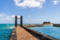 San Gabriel Castle with Bridge of the balls leading to it, Arrecife, Lanzarote, Canary Islands, Spain Royalty Free Stock Photo