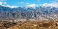 San Gabriel Mountains landscape scenery panorama near Los Angeles in California, United States