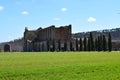 The San Galgano Abbey in Chiusdino, Italy - Inside the abbey there is the famous and legendary Sword in the Stone of King Arthur