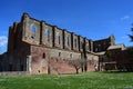 The San Galgano Abbey in Chiusdino, Italy - Inside the abbey there is the famous and legendary Sword in the Stone of King Arthur Royalty Free Stock Photo