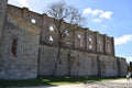 The San Galgano Abbey in Chiusdino, Italy - Inside the abbey there is the famous and legendary Sword in the Stone of King Arthur Royalty Free Stock Photo