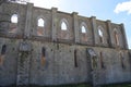 The San Galgano Abbey in Chiusdino, Italy - Inside the abbey there is the famous and legendary Sword in the Stone of King Arthur Royalty Free Stock Photo