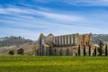 San Galgano Abbey seen from outside, Italy Royalty Free Stock Photo