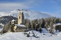 San Gian Church in Celerina Royalty Free Stock Photo