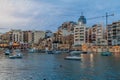 San Giljan town waterfront in Mal Royalty Free Stock Photo