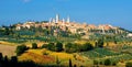 San Gimignano in autumn, gender towers Royalty Free Stock Photo