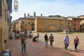 Sant Agostino square in San Gimignano, Italy