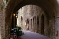 Street old town San Gimignano Royalty Free Stock Photo