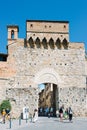San Gimignano, Italy : Porta San Giovanni, medieval entrance to the city
