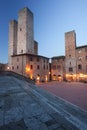 San Gimignano by night Royalty Free Stock Photo