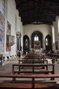 San Gimignano, 25th august: Chiesa Sant` Agostino Church interior in Medieval San Gimignano hilltop town. Tuscany region. Italy