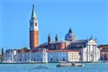 San Giorgio Maggiore Church Grand Canal Boats Venice Italy Royalty Free Stock Photo