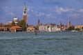 San Giorgio Maggiore church in Venice Italy from the Venetian Lagoon