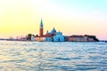 San Giorgio Maggiore Island View, Venetian Lagoon, Italy Royalty Free Stock Photo