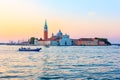San Giorgio Maggiore in Venice at sunrise, Italy Royalty Free Stock Photo