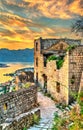 San Giovanni Castle in Kotor. Montenegro Royalty Free Stock Photo