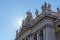 San Giovanni in Laterano facade, Rome, Italy Royalty Free Stock Photo