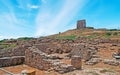 San Giovanni tower on Tharros Royalty Free Stock Photo