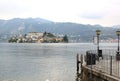 San Giulio Island in Lake Orta, Italy Royalty Free Stock Photo