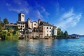 San Giulio island - Orta lake - Piedmont - Italy Royalty Free Stock Photo