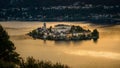 San Giulio island sunset