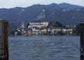 San Giulio Island at sunshine