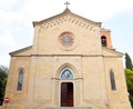 San Giustino, Italy. Facade of catholic church in San Giustino Chiesa arcipretale di San Giustino