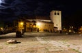 San Giusto Cathedral and Roman Ruins in Trieste at Night