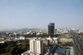 san isidro peru-autopista dia background modern building bank interbank