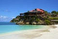 San Jean beach in St Barths, Caribbean Royalty Free Stock Photo