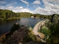 The San JerÃÂ³nimo dam in La Cumbre, Cordoba, Argentina