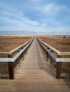 San Jose Boardwalk Looking Towards the Diablo Range Mountains Royalty Free Stock Photo