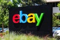 San Jose, California, USA - May 21, 2018: eBay`s headquarters campus, Welcome center named Main Street. eBay Inc is a global e-com Royalty Free Stock Photo